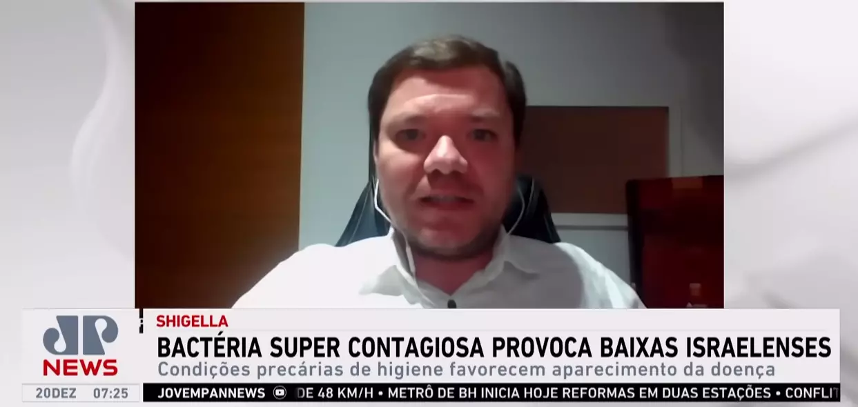 Entrevista com Dr. Paulo na JP News - Surto Shigella na Faixa de Gaza Entrevista com Dr. Paulo na JP News - Surto Shigella na Faixa de Gaza